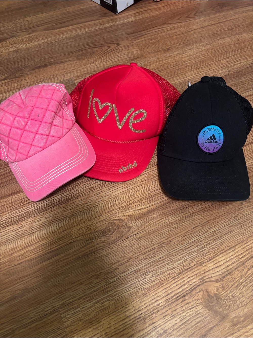 adidas Black Baseball Cap with Rainbow Logo